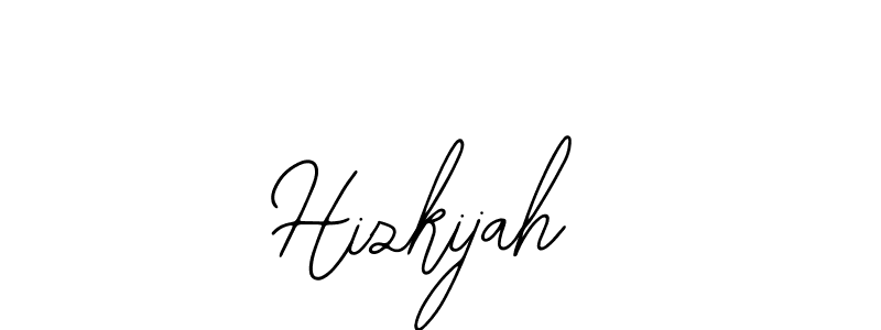 Bearetta-2O07w is a professional signature style that is perfect for those who want to add a touch of class to their signature. It is also a great choice for those who want to make their signature more unique. Get Hizkijah name to fancy signature for free. Hizkijah signature style 12 images and pictures png