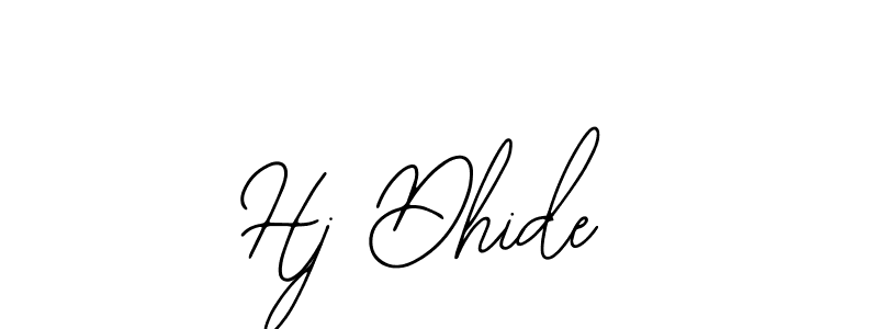 Design your own signature with our free online signature maker. With this signature software, you can create a handwritten (Bearetta-2O07w) signature for name Hj Dhide. Hj Dhide signature style 12 images and pictures png