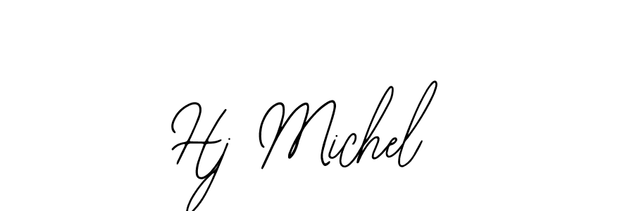Similarly Bearetta-2O07w is the best handwritten signature design. Signature creator online .You can use it as an online autograph creator for name Hj Michel. Hj Michel signature style 12 images and pictures png