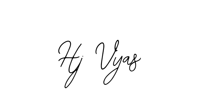 Also You can easily find your signature by using the search form. We will create Hj Vyas name handwritten signature images for you free of cost using Bearetta-2O07w sign style. Hj Vyas signature style 12 images and pictures png
