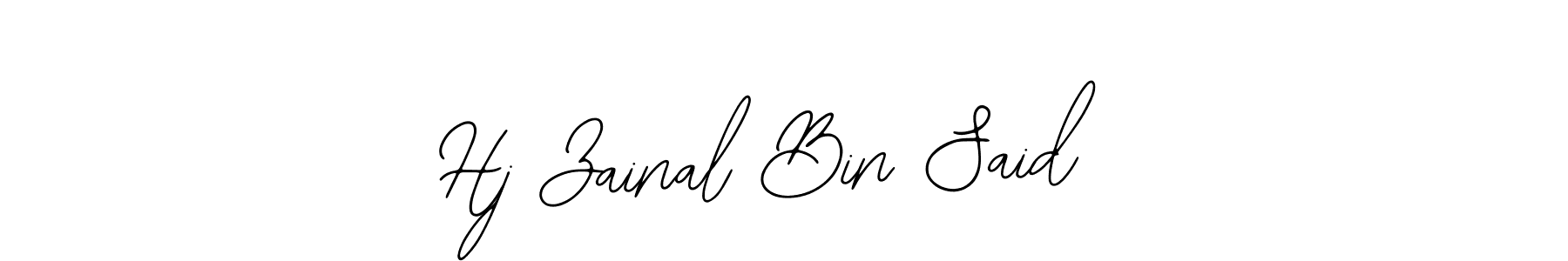 You can use this online signature creator to create a handwritten signature for the name Hj Zainal Bin Said. This is the best online autograph maker. Hj Zainal Bin Said signature style 12 images and pictures png