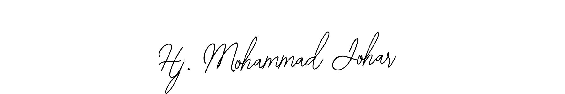 Use a signature maker to create a handwritten signature online. With this signature software, you can design (Bearetta-2O07w) your own signature for name Hj. Mohammad Johar. Hj. Mohammad Johar signature style 12 images and pictures png