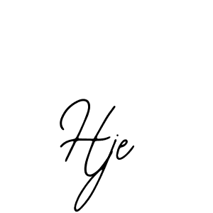 How to make Hje name signature. Use Bearetta-2O07w style for creating short signs online. This is the latest handwritten sign. Hje signature style 12 images and pictures png