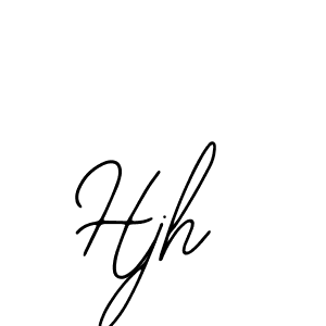 Use a signature maker to create a handwritten signature online. With this signature software, you can design (Bearetta-2O07w) your own signature for name Hjh. Hjh signature style 12 images and pictures png