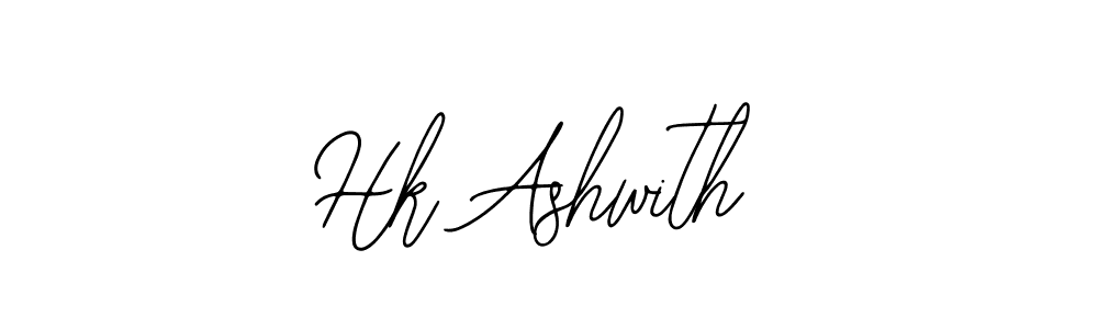 How to make Hk Ashwith signature? Bearetta-2O07w is a professional autograph style. Create handwritten signature for Hk Ashwith name. Hk Ashwith signature style 12 images and pictures png