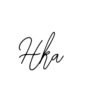 Design your own signature with our free online signature maker. With this signature software, you can create a handwritten (Bearetta-2O07w) signature for name Hka. Hka signature style 12 images and pictures png