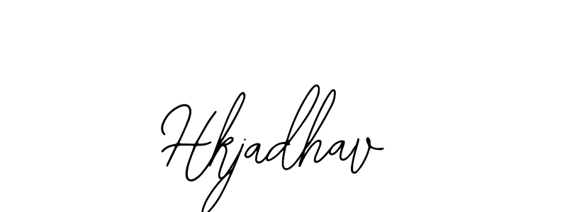 The best way (Bearetta-2O07w) to make a short signature is to pick only two or three words in your name. The name Hkjadhav include a total of six letters. For converting this name. Hkjadhav signature style 12 images and pictures png