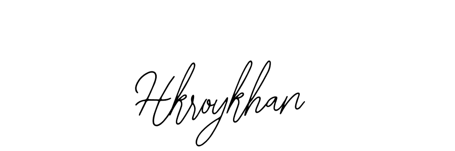 Use a signature maker to create a handwritten signature online. With this signature software, you can design (Bearetta-2O07w) your own signature for name Hkroykhan. Hkroykhan signature style 12 images and pictures png