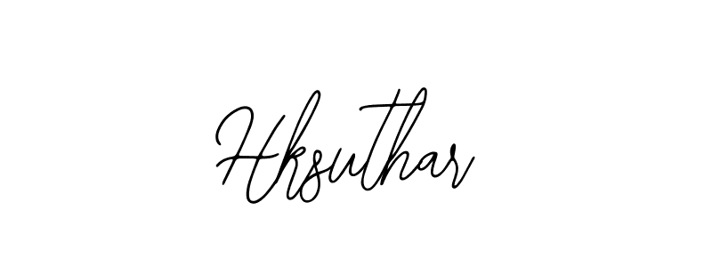 How to make Hksuthar signature? Bearetta-2O07w is a professional autograph style. Create handwritten signature for Hksuthar name. Hksuthar signature style 12 images and pictures png