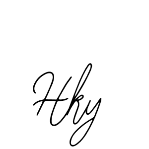 How to make Hky name signature. Use Bearetta-2O07w style for creating short signs online. This is the latest handwritten sign. Hky signature style 12 images and pictures png