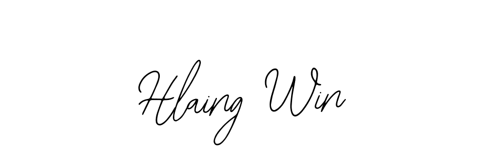 Create a beautiful signature design for name Hlaing Win. With this signature (Bearetta-2O07w) fonts, you can make a handwritten signature for free. Hlaing Win signature style 12 images and pictures png