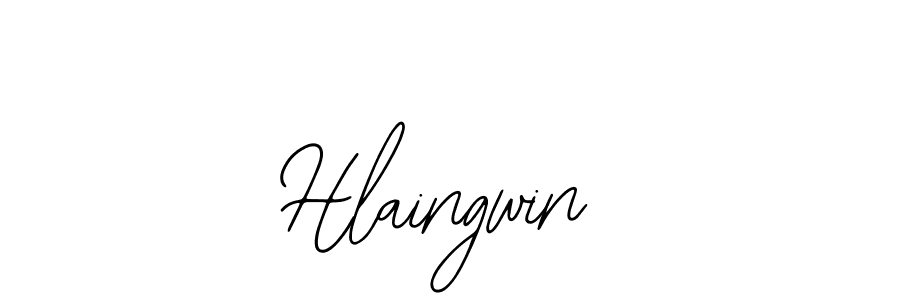 Also You can easily find your signature by using the search form. We will create Hlaingwin name handwritten signature images for you free of cost using Bearetta-2O07w sign style. Hlaingwin signature style 12 images and pictures png