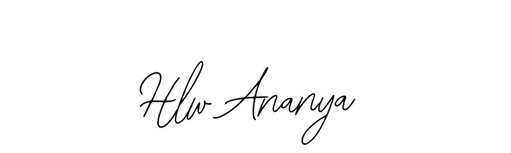 Hlw Ananya stylish signature style. Best Handwritten Sign (Bearetta-2O07w) for my name. Handwritten Signature Collection Ideas for my name Hlw Ananya. Hlw Ananya signature style 12 images and pictures png