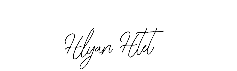 How to Draw Hlyan Htet signature style? Bearetta-2O07w is a latest design signature styles for name Hlyan Htet. Hlyan Htet signature style 12 images and pictures png