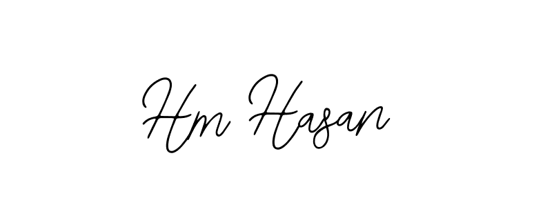 Use a signature maker to create a handwritten signature online. With this signature software, you can design (Bearetta-2O07w) your own signature for name Hm Hasan. Hm Hasan signature style 12 images and pictures png