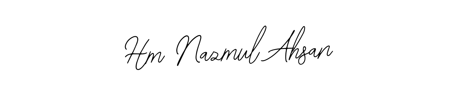 Hm Nazmul Ahsan stylish signature style. Best Handwritten Sign (Bearetta-2O07w) for my name. Handwritten Signature Collection Ideas for my name Hm Nazmul Ahsan. Hm Nazmul Ahsan signature style 12 images and pictures png