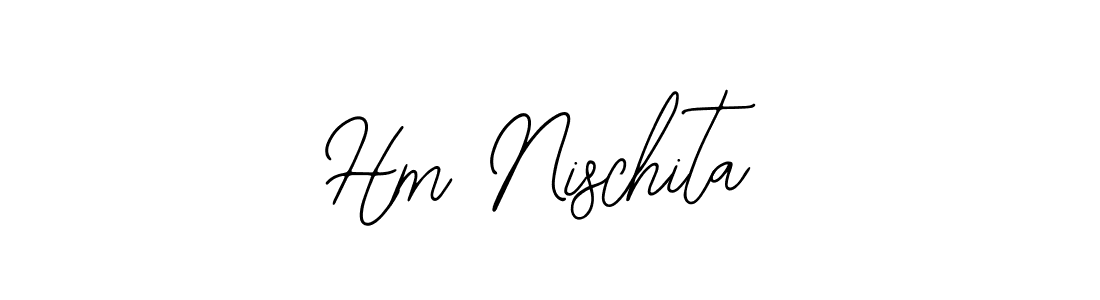 Create a beautiful signature design for name Hm Nischita. With this signature (Bearetta-2O07w) fonts, you can make a handwritten signature for free. Hm Nischita signature style 12 images and pictures png