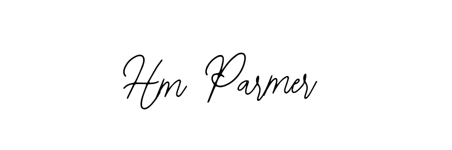 How to make Hm Parmer name signature. Use Bearetta-2O07w style for creating short signs online. This is the latest handwritten sign. Hm Parmer signature style 12 images and pictures png
