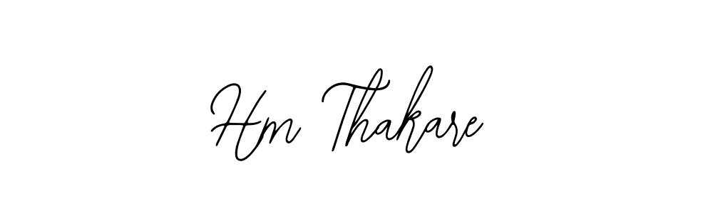 Similarly Bearetta-2O07w is the best handwritten signature design. Signature creator online .You can use it as an online autograph creator for name Hm Thakare. Hm Thakare signature style 12 images and pictures png