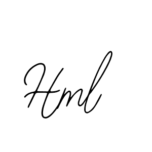 if you are searching for the best signature style for your name Hml. so please give up your signature search. here we have designed multiple signature styles  using Bearetta-2O07w. Hml signature style 12 images and pictures png