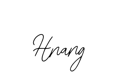 How to make Hnang name signature. Use Bearetta-2O07w style for creating short signs online. This is the latest handwritten sign. Hnang signature style 12 images and pictures png