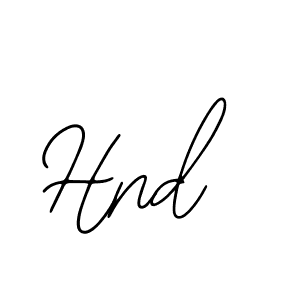 Use a signature maker to create a handwritten signature online. With this signature software, you can design (Bearetta-2O07w) your own signature for name Hnd. Hnd signature style 12 images and pictures png