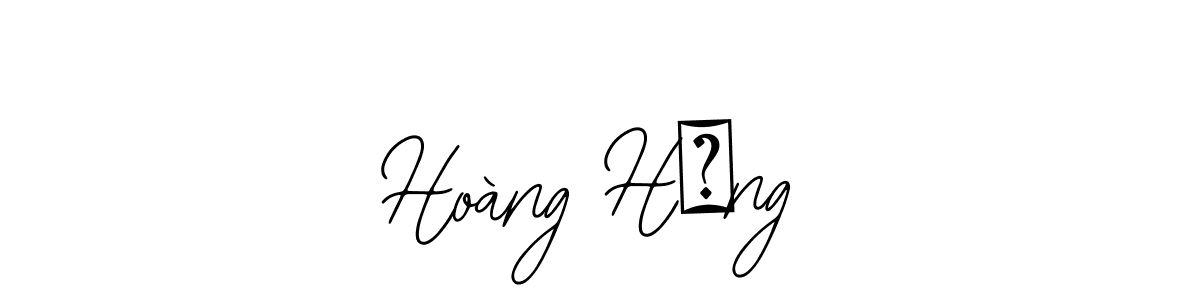 It looks lik you need a new signature style for name Hoàng Hưng. Design unique handwritten (Bearetta-2O07w) signature with our free signature maker in just a few clicks. Hoàng Hưng signature style 12 images and pictures png
