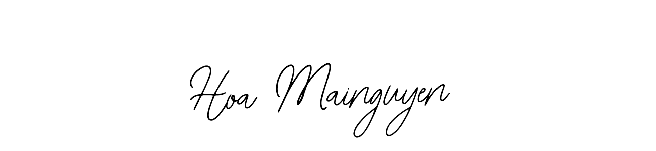 Make a beautiful signature design for name Hoa Mainguyen. Use this online signature maker to create a handwritten signature for free. Hoa Mainguyen signature style 12 images and pictures png