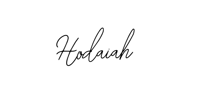 Also You can easily find your signature by using the search form. We will create Hodaiah name handwritten signature images for you free of cost using Bearetta-2O07w sign style. Hodaiah signature style 12 images and pictures png