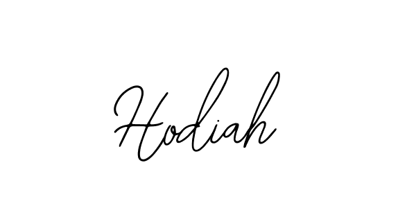 How to make Hodiah name signature. Use Bearetta-2O07w style for creating short signs online. This is the latest handwritten sign. Hodiah signature style 12 images and pictures png