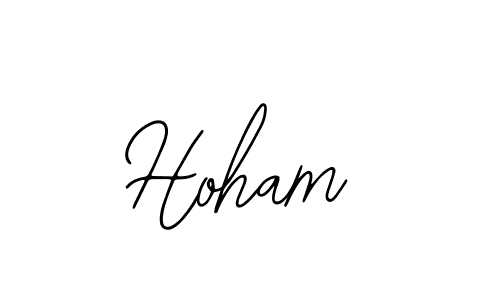 Use a signature maker to create a handwritten signature online. With this signature software, you can design (Bearetta-2O07w) your own signature for name Hoham. Hoham signature style 12 images and pictures png