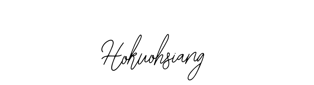 The best way (Bearetta-2O07w) to make a short signature is to pick only two or three words in your name. The name Hokuohsiang include a total of six letters. For converting this name. Hokuohsiang signature style 12 images and pictures png