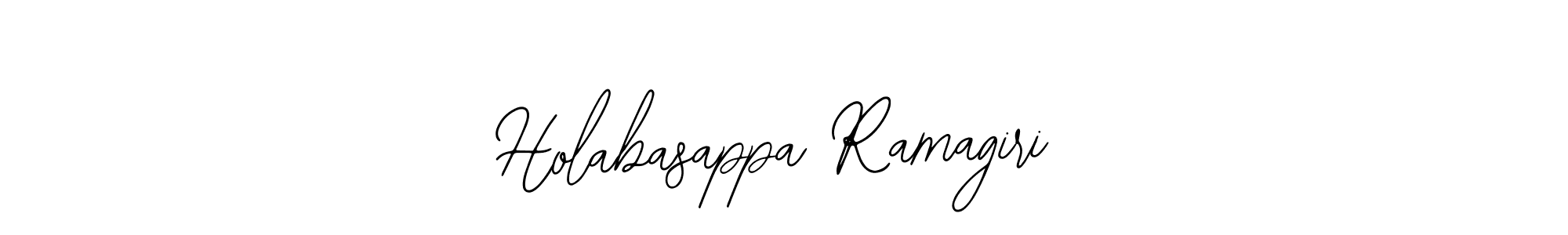 Design your own signature with our free online signature maker. With this signature software, you can create a handwritten (Bearetta-2O07w) signature for name Holabasappa Ramagiri. Holabasappa Ramagiri signature style 12 images and pictures png