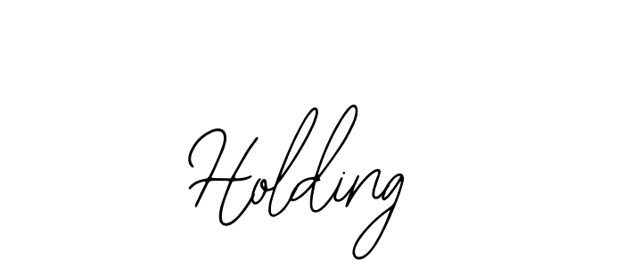 You should practise on your own different ways (Bearetta-2O07w) to write your name (Holding) in signature. don't let someone else do it for you. Holding signature style 12 images and pictures png