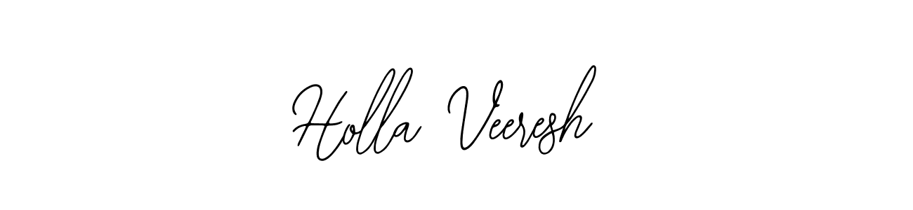 Also we have Holla Veeresh name is the best signature style. Create professional handwritten signature collection using Bearetta-2O07w autograph style. Holla Veeresh signature style 12 images and pictures png