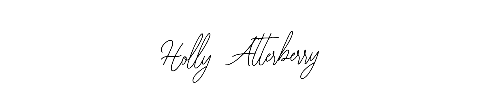 The best way (Bearetta-2O07w) to make a short signature is to pick only two or three words in your name. The name Holly  Atterberry include a total of six letters. For converting this name. Holly  Atterberry signature style 12 images and pictures png