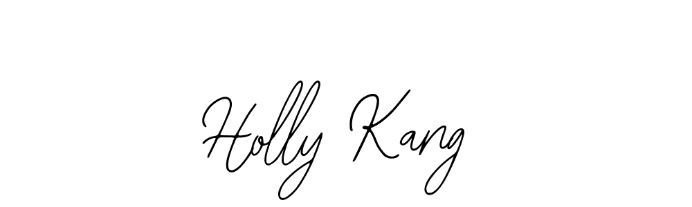 Use a signature maker to create a handwritten signature online. With this signature software, you can design (Bearetta-2O07w) your own signature for name Holly Kang. Holly Kang signature style 12 images and pictures png