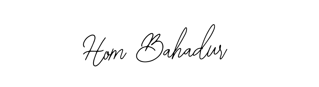 Design your own signature with our free online signature maker. With this signature software, you can create a handwritten (Bearetta-2O07w) signature for name Hom Bahadur. Hom Bahadur signature style 12 images and pictures png