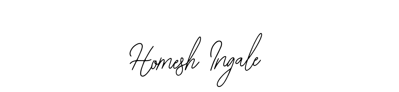How to make Homesh Ingale signature? Bearetta-2O07w is a professional autograph style. Create handwritten signature for Homesh Ingale name. Homesh Ingale signature style 12 images and pictures png