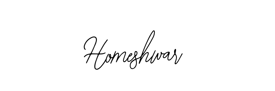 How to make Homeshwar name signature. Use Bearetta-2O07w style for creating short signs online. This is the latest handwritten sign. Homeshwar signature style 12 images and pictures png