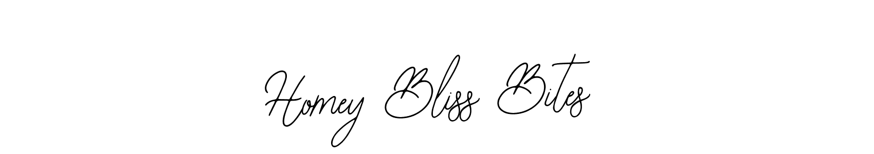 Homey Bliss Bites stylish signature style. Best Handwritten Sign (Bearetta-2O07w) for my name. Handwritten Signature Collection Ideas for my name Homey Bliss Bites. Homey Bliss Bites signature style 12 images and pictures png