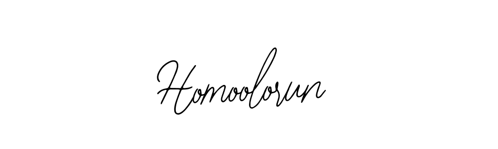 if you are searching for the best signature style for your name Homoolorun. so please give up your signature search. here we have designed multiple signature styles  using Bearetta-2O07w. Homoolorun signature style 12 images and pictures png
