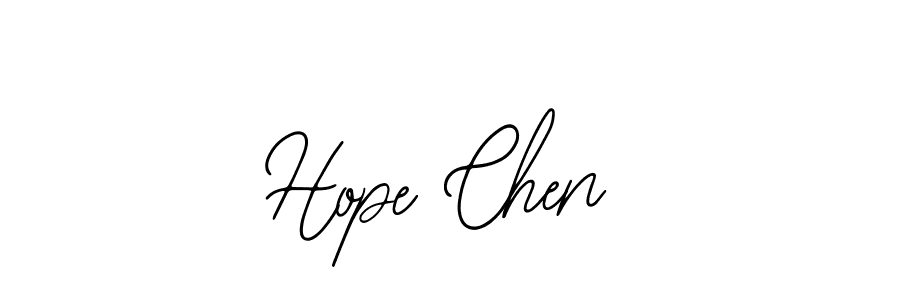 How to make Hope Chen name signature. Use Bearetta-2O07w style for creating short signs online. This is the latest handwritten sign. Hope Chen signature style 12 images and pictures png
