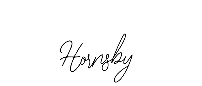 Make a beautiful signature design for name Hornsby. With this signature (Bearetta-2O07w) style, you can create a handwritten signature for free. Hornsby signature style 12 images and pictures png