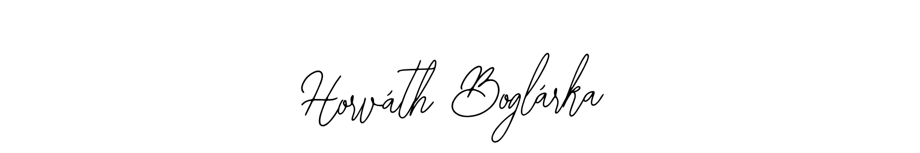 How to make Horváth Boglárka name signature. Use Bearetta-2O07w style for creating short signs online. This is the latest handwritten sign. Horváth Boglárka signature style 12 images and pictures png