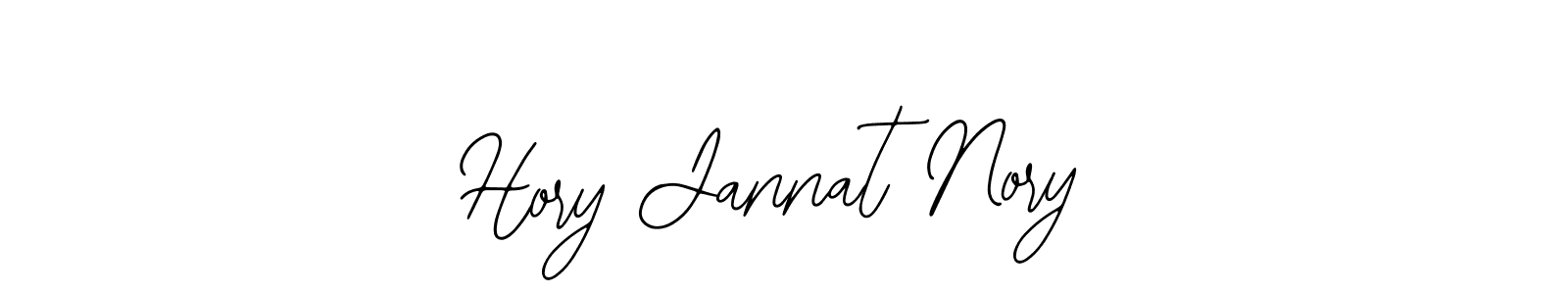 Use a signature maker to create a handwritten signature online. With this signature software, you can design (Bearetta-2O07w) your own signature for name Hory Jannat Nory. Hory Jannat Nory signature style 12 images and pictures png