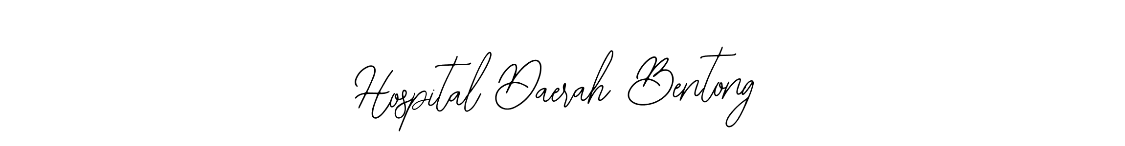 Design your own signature with our free online signature maker. With this signature software, you can create a handwritten (Bearetta-2O07w) signature for name Hospital Daerah Bentong. Hospital Daerah Bentong signature style 12 images and pictures png