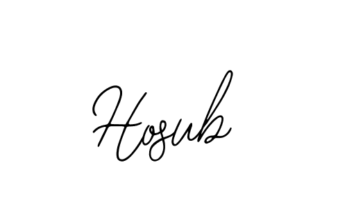 Use a signature maker to create a handwritten signature online. With this signature software, you can design (Bearetta-2O07w) your own signature for name Hosub. Hosub signature style 12 images and pictures png