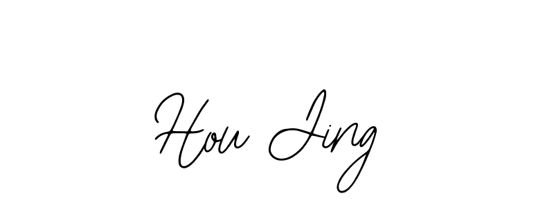 if you are searching for the best signature style for your name Hou Jing. so please give up your signature search. here we have designed multiple signature styles  using Bearetta-2O07w. Hou Jing signature style 12 images and pictures png