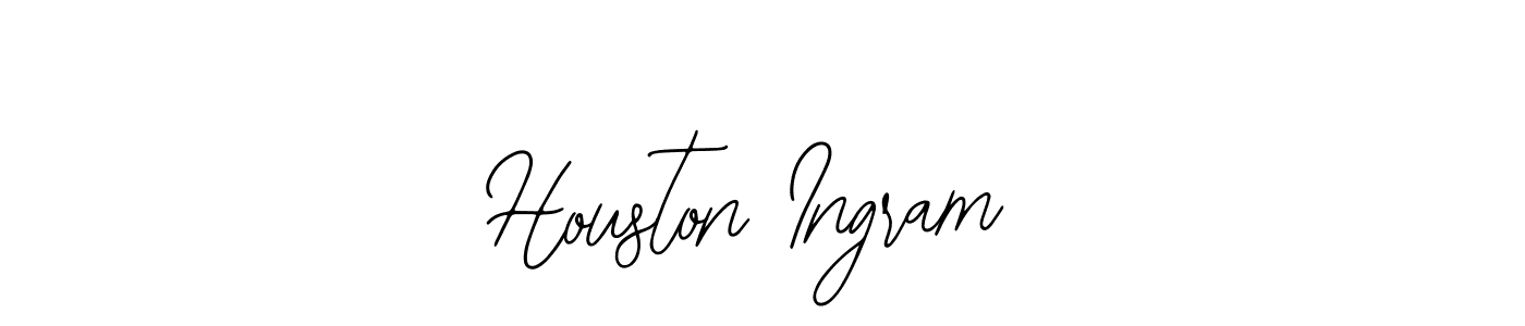 How to make Houston Ingram name signature. Use Bearetta-2O07w style for creating short signs online. This is the latest handwritten sign. Houston Ingram signature style 12 images and pictures png